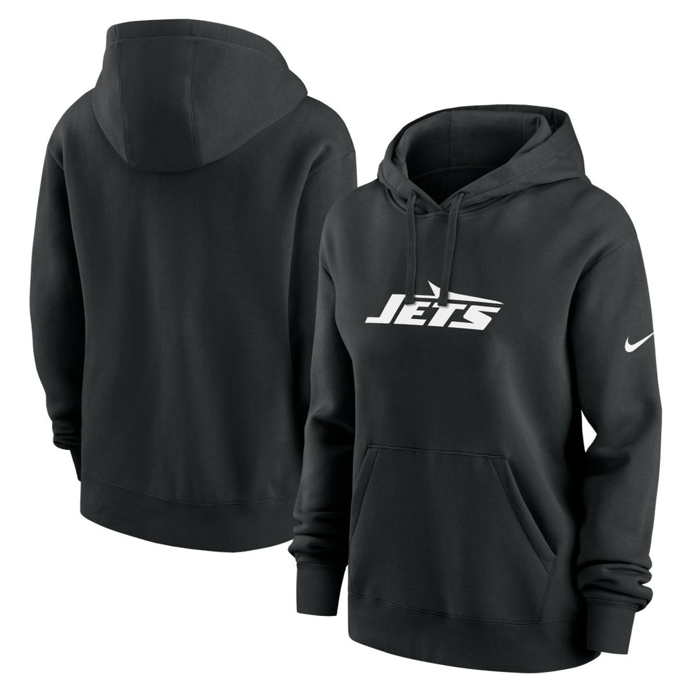 New York Jets Women's Club Fleece Hoodie - Black cheap