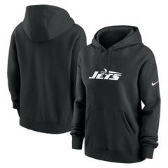 New York Jets Women's Club Fleece Hoodie - Black cheap