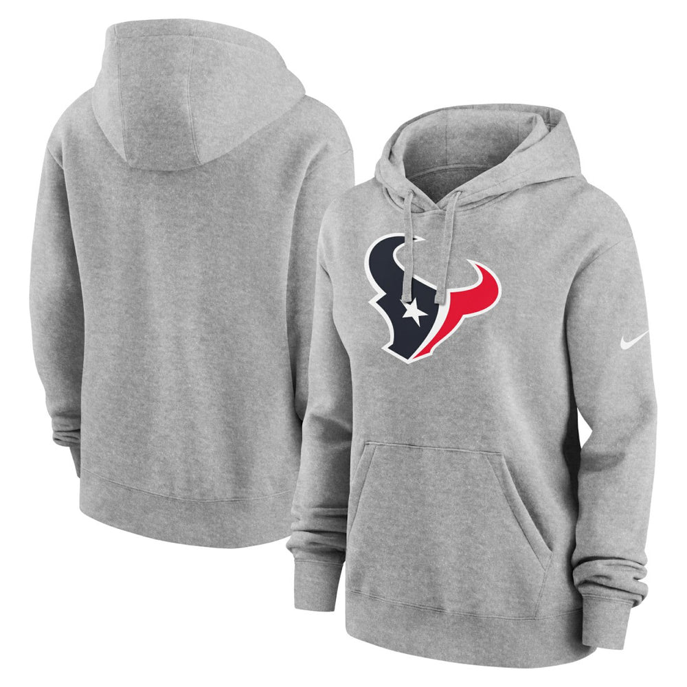 Houston Texans Women's Club Fleece Hoodie - Heather Gray sale