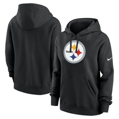 Pittsburgh Steelers Women's Club Fleece Hoodie - Black for sale