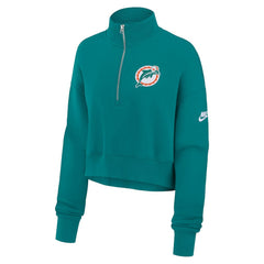 Miami Dolphins Women's Rewind Phoenix Half-Zip Sweatshirt - Aqua cheap