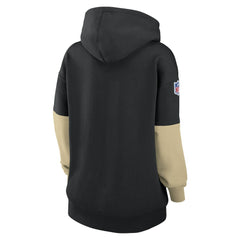 New Orleans Saints Women's Sideline Essential Hoodie - Black sale