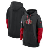 San Francisco 49ers Women's Sideline Essential Hoodie - Black discount