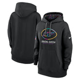 New York Jets Women's 2024 NFL Crucial Catch Club Pullover Hoodie - Black cheap