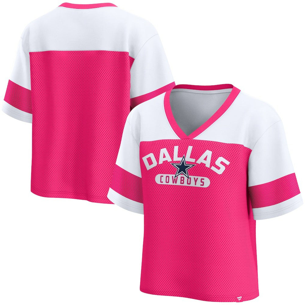 Dallas Cowboys Women's Homeschool Jersey Poly V-Neck
Fashion Top - Pink/White outlet