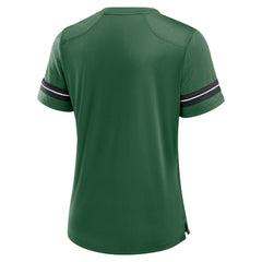 New York Jets Women's Play Script Lace-Up T-Shirt - Green on sale