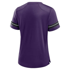Baltimore Ravens Women's Play Script Lace-Up T-Shirt - Purple online