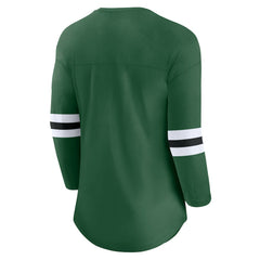 New York Jets Women's First Team Arch Logo 3/4 Sleeve T-Shirt - Green sale