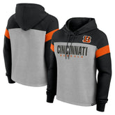 Cincinnati Bengals Women's Bold Play Call Pullover Hoodie - Heather Gray/Black online