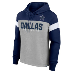 Dallas Cowboys Women's Bold Play Call Pullover Hoodie - Heather Gray/Navy online