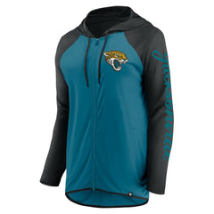 Jacksonville Jaguars Women's Script Full-Zip Hoodie - Teal/Black sale