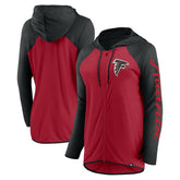 Atlanta Falcons Women's Script Full-Zip Hoodie - Red/Black for sale