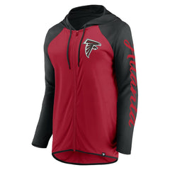 Atlanta Falcons Women's Script Full-Zip Hoodie - Red/Black for sale