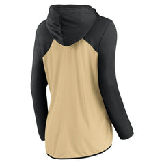 New Orleans Saints Women's Script Full-Zip Hoodie - Gold/Black on sale