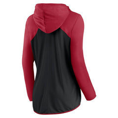 San Francisco 49ers Women's Script Full-Zip Hoodie - Black/Scarlet online