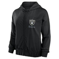 Las Vegas Raiders Women's Script Lock Full-Zip Hoodie - Black cheap