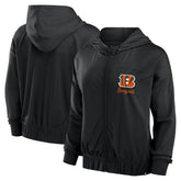 Cincinnati Bengals Women's Script Lock Full-Zip Hoodie - Black outlet