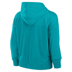 Miami Dolphins Women's Script Lock Full-Zip Hoodie - Aqua for sale