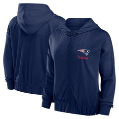 New England Patriots Women's Script Lock Full-Zip Hoodie - Navy online