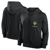 New Orleans Saints Women's Script Lock Full-Zip Hoodie - Black cheap
