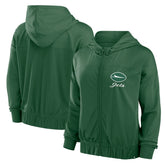 New York Jets Women's Script Lock Full-Zip Hoodie - Green for sale