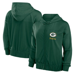 Green Bay Packers Women's Script Lock Full-Zip Hoodie - Green discount
