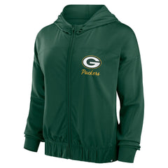 Green Bay Packers Women's Script Lock Full-Zip Hoodie - Green discount