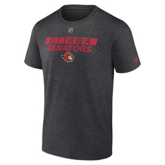Ottawa Senators Fanatics Authentic Pro Core Primary T-Shirt - Heather Charcoal T-shirts
