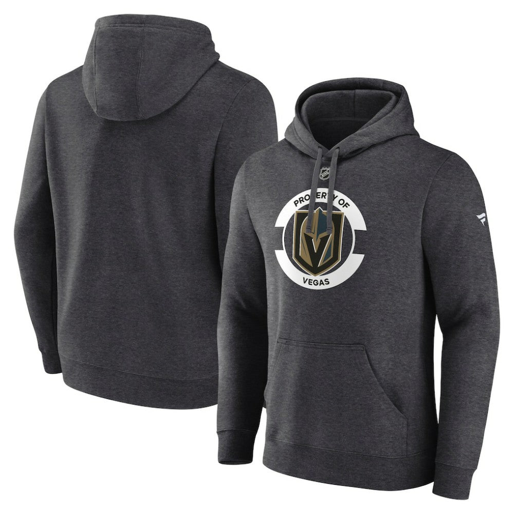 Vegas Golden Knights Fanatics Authentic Pro Core Secondary Fleece Pullover Hoodie - Heather Charcoal Hoodies