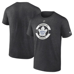 Toronto Maple Leafs Fanatics Authentic Pro Core Secondary T-Shirt - Heather Charcoal T-shirts