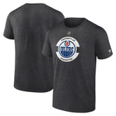Edmonton Oilers Fanatics Authentic Pro Core Secondary T-Shirt - Heather Charcoal T-shirts