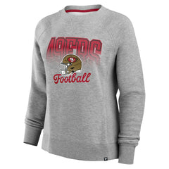 San Francisco 49ers Women's Hit Hard Fleece Pullover Sweatshirt - Heather Gray discount