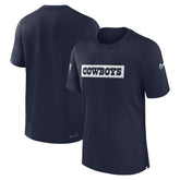 Dallas Cowboys 2024/25 Sideline Player Tri-Blend Performance T-Shirt - Navy outlet
