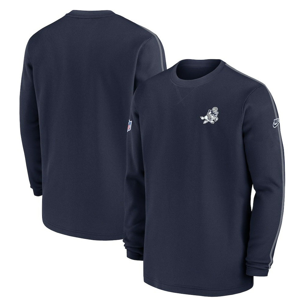 Dallas Cowboys 2024 Sideline Coach Vintage Pullover Sweatshirt - Navy for sale