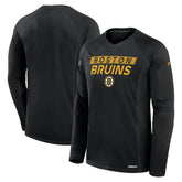 Boston Bruins Fanatics Authentic Pro Rink Tech Long Sleeve T-Shirt - Black T-shirts