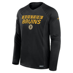 Boston Bruins Fanatics Authentic Pro Rink Tech Long Sleeve T-Shirt - Black T-shirts
