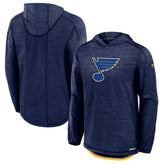 St. Louis Blues Fanatics Authentic Pro Rink Lightweight Pullover Hoodie - Navy Hoodies