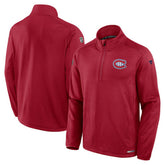 Montreal Canadiens Fanatics Authentic Pro Rink Quarter-Zip Jacket - Red Jackets