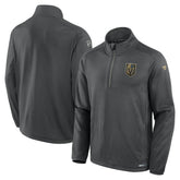 Vegas Golden Knights Fanatics Authentic Pro Rink Quarter-Zip Jacket - Gray Jackets