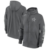 Dallas Cowboys Primetime Club Full-Zip Hoodie - Charcoal on sale