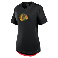 Chicago Blackhawks Fanatics Women's Authentic Pro Rink T-Shirt - Black T-shirts
