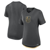 Vegas Golden Knights Fanatics Women's Authentic Pro Rink Tech T-Shirt - Gray T-shirts
