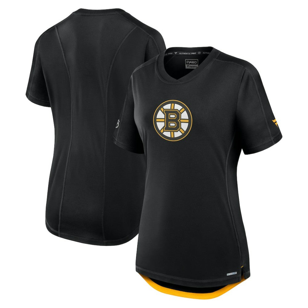 Boston Bruins Fanatics Women's Authentic Pro Rink Tech T-Shirt - Black T-shirts