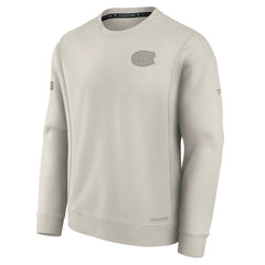 Montreal Canadiens Fanatics Authentic Pro Road Fleece Pullover Sweatshirt - Cream Sweatshirts