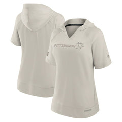 Pittsburgh Penguins Fanatics Women's Authentic Pro Road Fashion Top - Cream Tops
