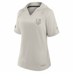 Vegas Golden Knights Fanatics Women's Authentic Pro Road Fashion V-Neck Hoodie T-Shirt - Cream T-shirts