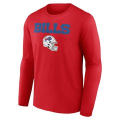 Josh Allen Buffalo Bills Team Wordmark Player Name & Number Long Sleeve T-Shirt - Red outlet