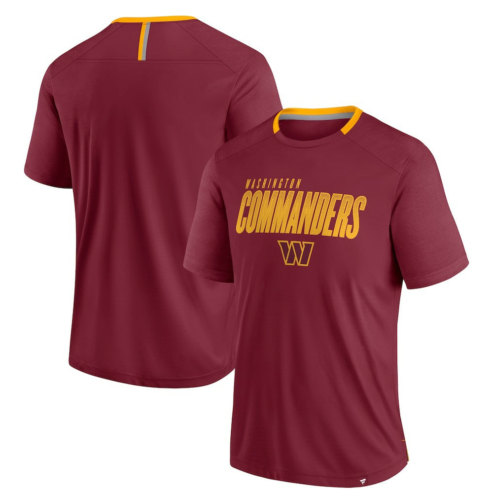 Washington Commanders Defender Fade Slant T-Shirt - Burgundy outlet