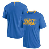 Los Angeles Chargers Defender Fade Slant T-Shirt - Powder Blue discount