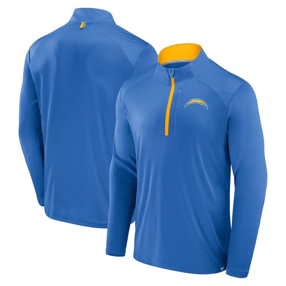 Los Angeles Chargers Defender Long Sleeve Quarter-Zip Jacket - Powder Blue outlet